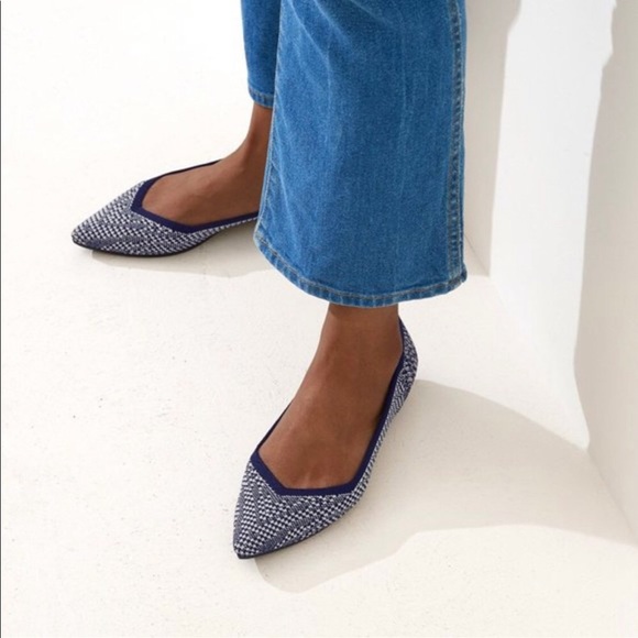 Rothy’s Navy Houndstooth Point - Picture 6 of 9